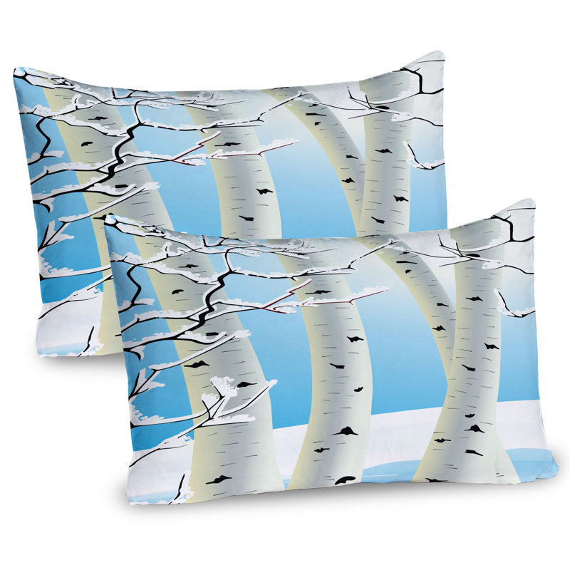 Ensemble de 2 taies décoratives Ambesonne Winter, H 20 po x l 36 po