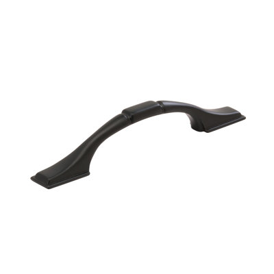 Everyday Heritage 3 inch (76mm) Center-to-Center Matte Black Cabinet Pull - 10 Pack