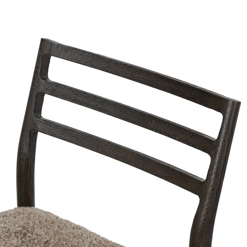 Tabouret Lindyn, Tabouret de comptoir (siège d'une hauteur de 26,2, Carbone clair, Taupe