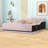 Stelijana Upholstered Grounded Bed with Bedside Desk and Little Round Stool-875290042-875290041