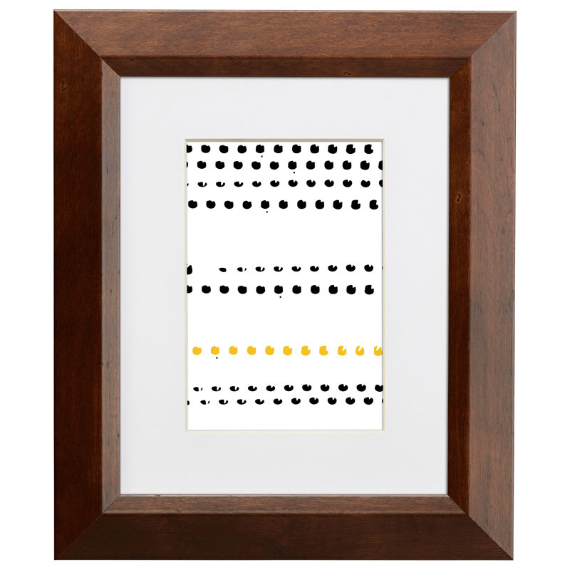 Cadre photo Daelan, Noyer moka, 12 po x 18 po emmêlé à 10 po x 13 po