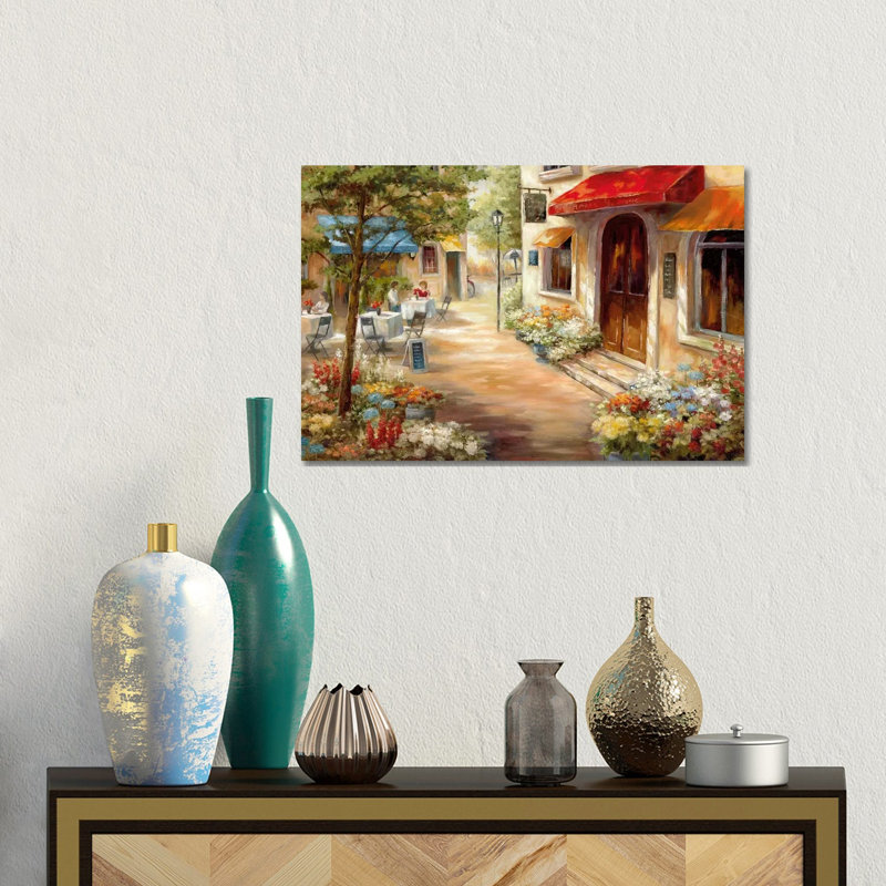 Café Afternoon III by Nan - Painting on Canvas, Wrapped Canvas, 66.04 cm H x 45.72 cm W x 3.175 cm D
