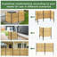 Paravent d'extérieur en bois-129167831