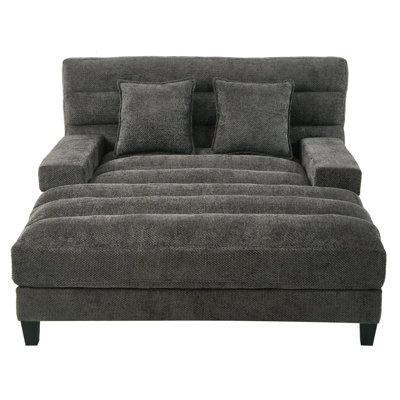 Chenille Upholstered Lounge Sofa Chair by Latitude Run