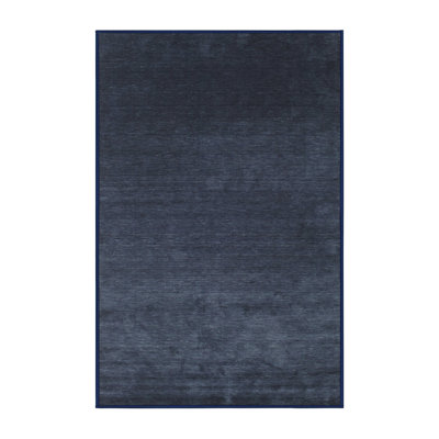 Tapis contemporain bleu marine