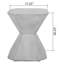 Support extérieur d'extérieur en béton, design minimaliste et attrayant, sans assemblage, côté léger, pratique,