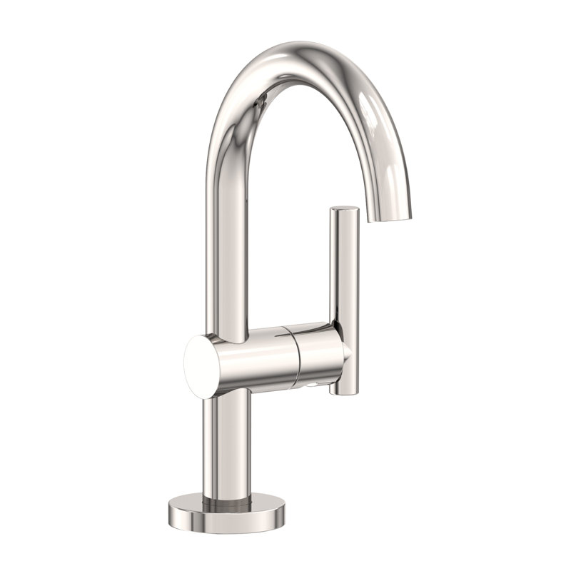 Pavani Single Hole Bathroom Faucet with Drain Assembly, Polished Nickel