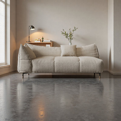Chaise longue en flanelle de luxe en bois massif