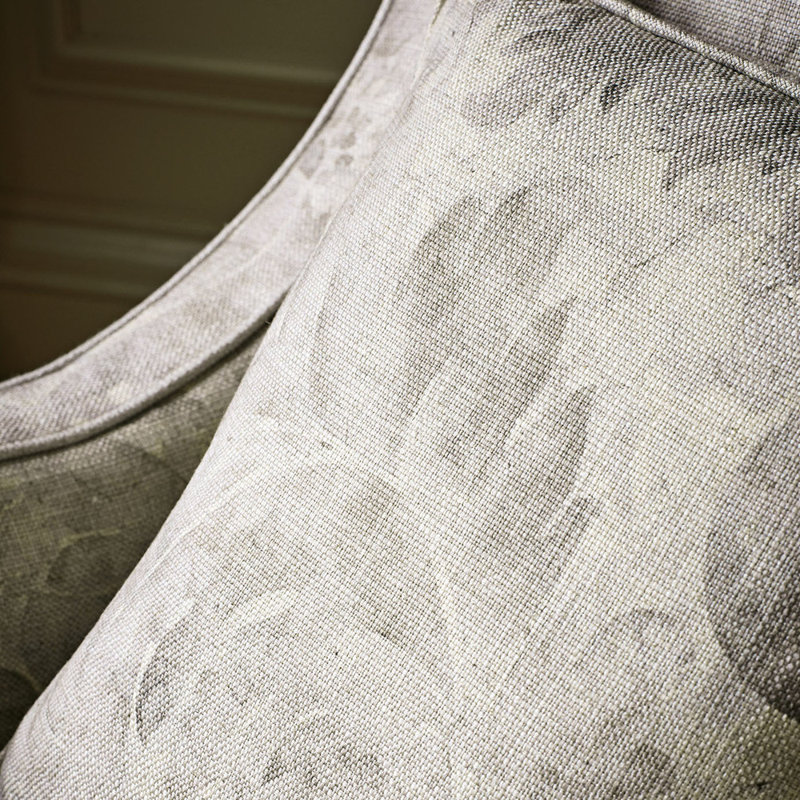 Pietra Damask Fabric, Platinum