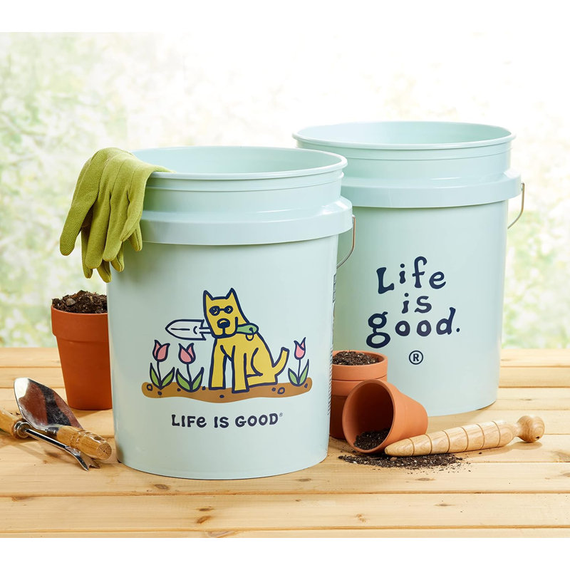 «Life Is Good Rocket's Garden», seau de 5 gallons, paquet de 2