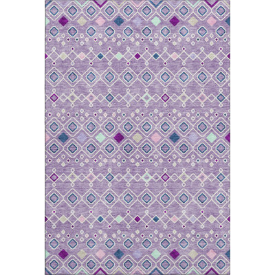 Premium Machine Washable Prisco Lavender Rug