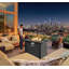 Outdoor Propane Gas Fire Pit Table With Auto-Ignition And Ceramic Top For Versatile Use And Warmth
