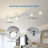 4 - Light 32.28" LED Dimmable Rotatable Flush Mount