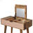 Solid Wood Mini Dressing Table, 4 Compartments, Nordic Legs