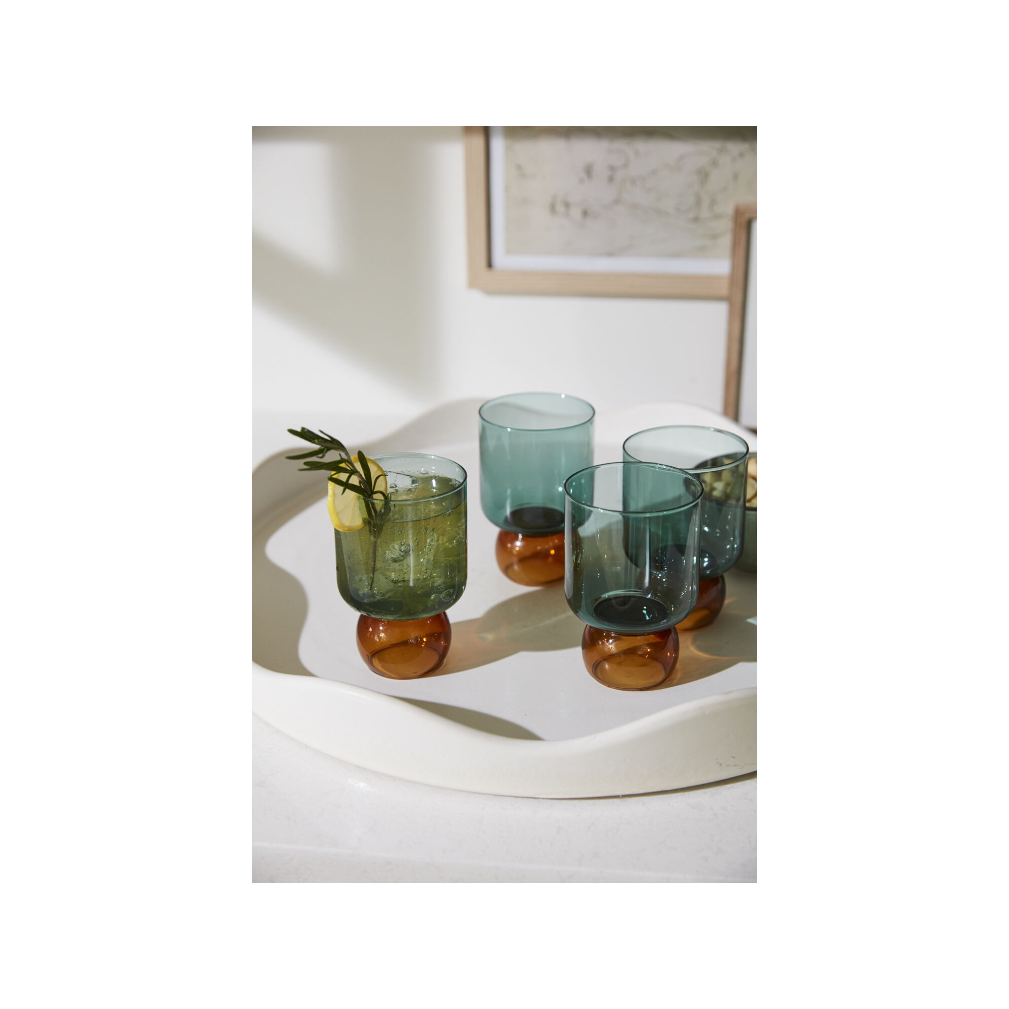 Yanely Drinkware 3.25"x 4.75", Turquoise