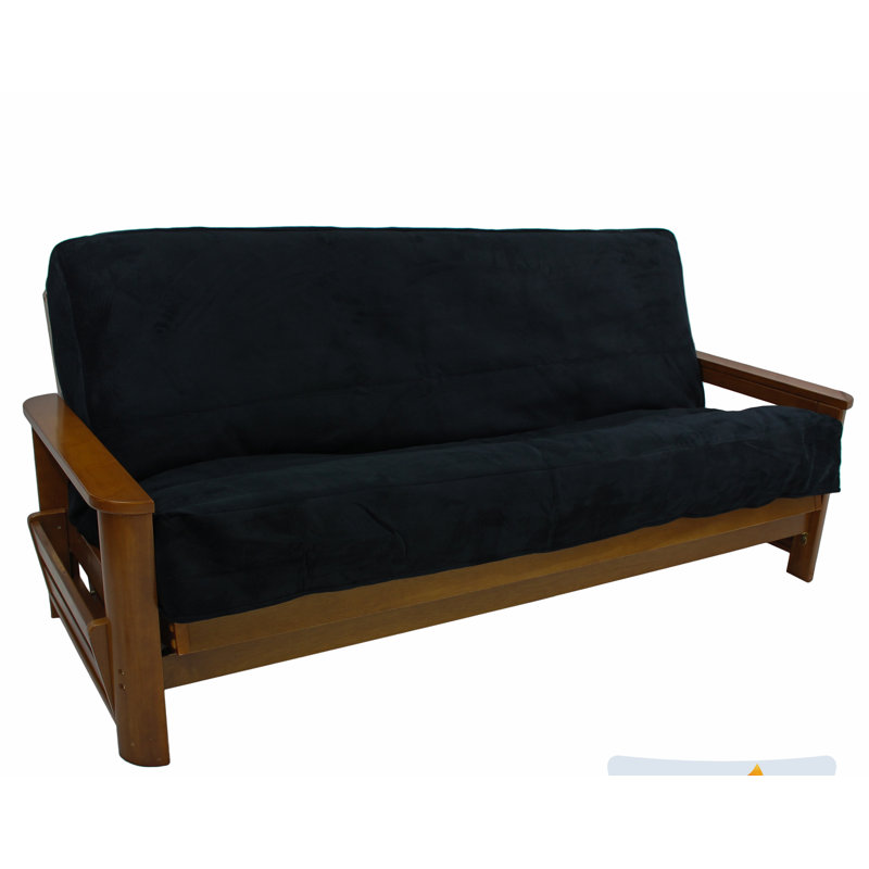Housse pour futon à coussins carrés, Bleu aqua
