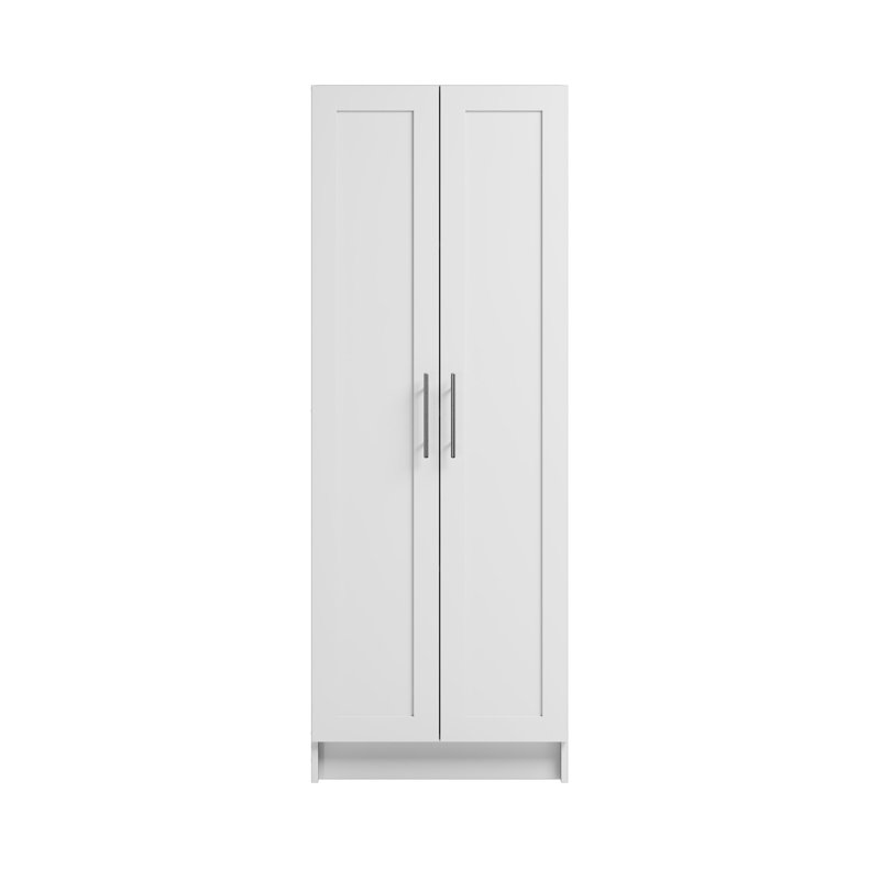 Chopra White 65 in. Accent Cabinet Office Storage Cabinet with 2 Adjustable Shelves, Narrow Storage Cabinet