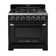 Classic Retro 36" 6-Burner 5.2 cu. ft. Freestanding Gas Range with Convection Oven