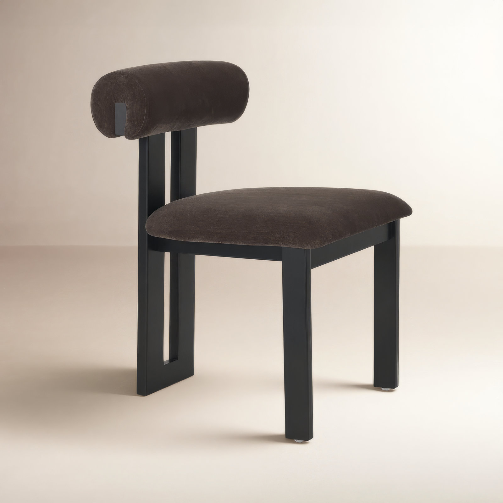 Ardith Oak Side Chair, Black, Black