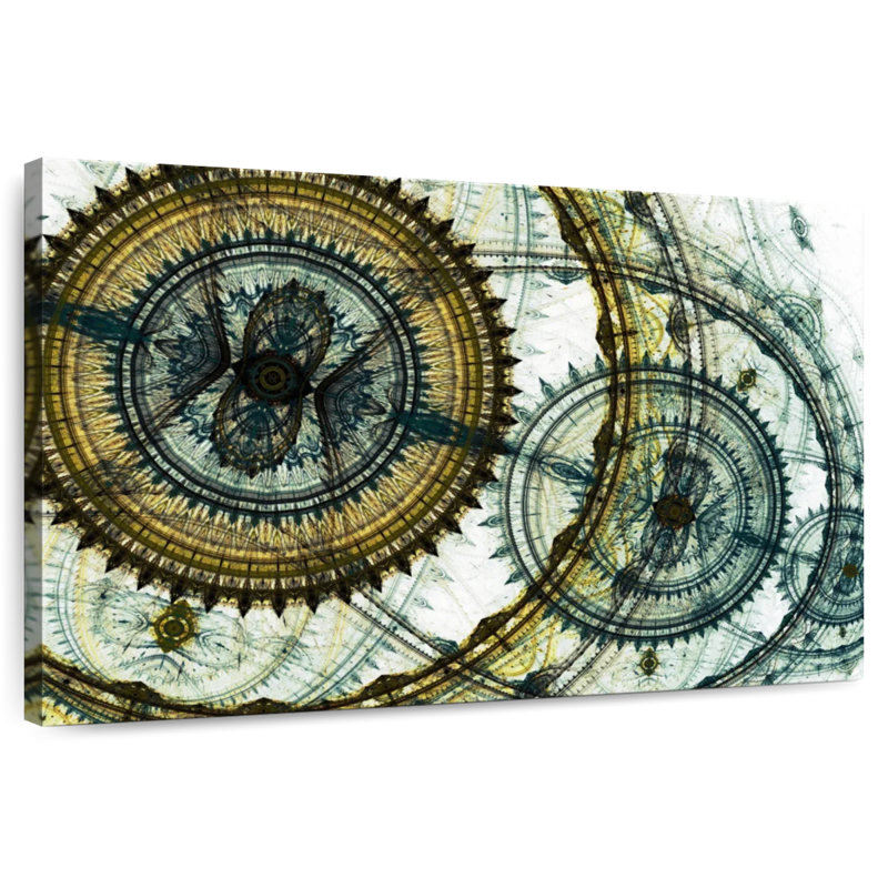 Avery Abstract Steampunk, 8" H x 12" W