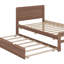 Lit plateforme simple en bois avec lit gigogne Modern Design-1411279149