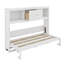 Lit escamotable simple avec tiroir de rangement, armoires ouvertes et station de charge-2108192785