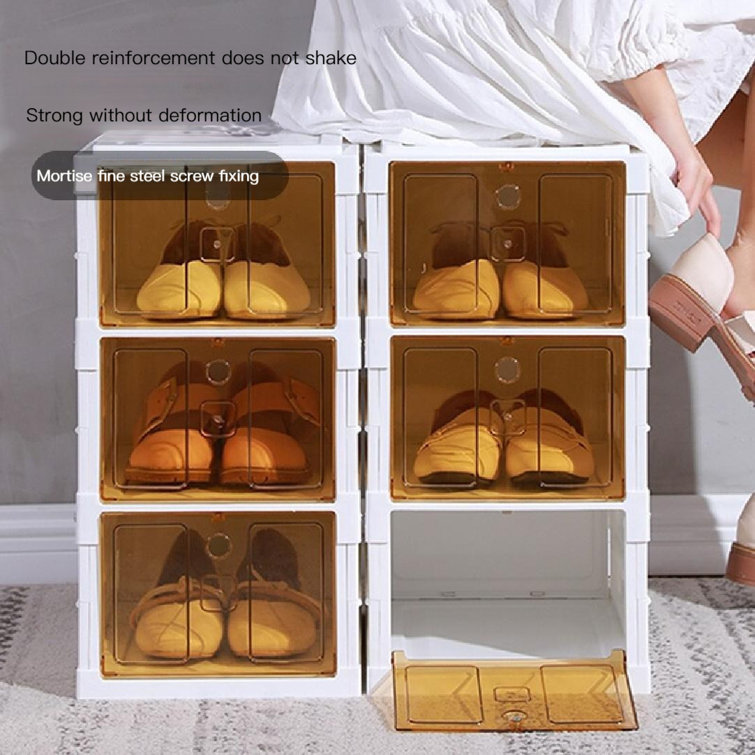 6 Pair Shoe Storage Box Rebrilliant