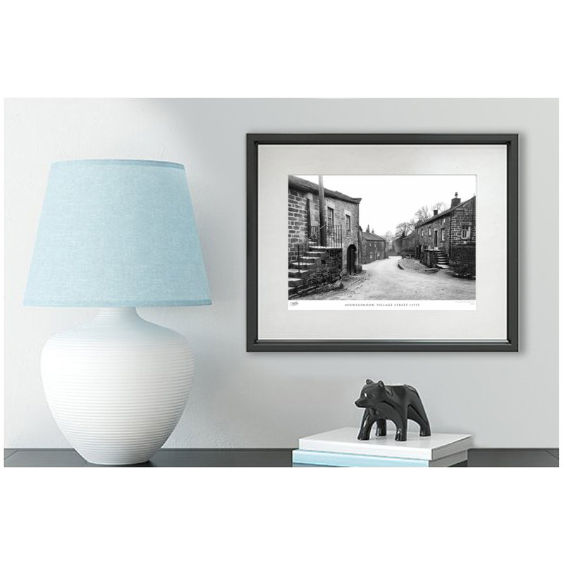 Middlesmoor, Village Street C1935 - Single Picture Frame Print, 60cm H x 80cm W x 2.3cm D