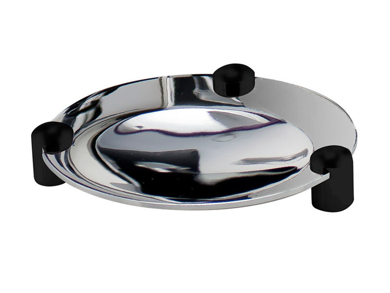 Distributeur de savon aleitha, Chrome / Noir