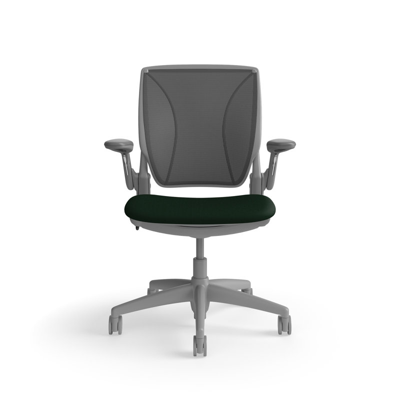 Fauteuil de travail ergonomique avec dossier Caraway World ML et siège rembourré Corde 4, Gris foncé / Gris, Gris