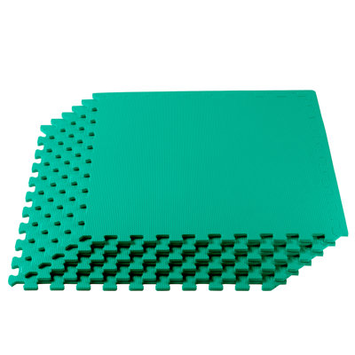 3/8" Thick Multipurpose Foam Floor Tile 100 Square Feet (25 Tiles)
