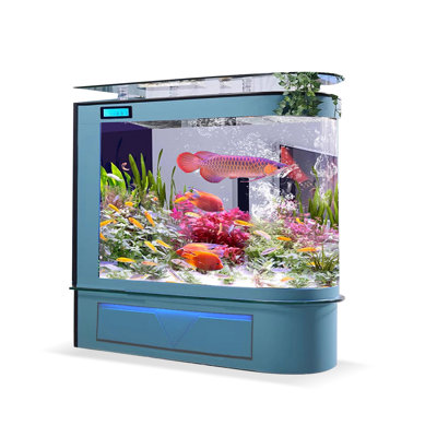 Réservoir d'aquarium moderne en bois manufacturé de 123 à 133 gallons