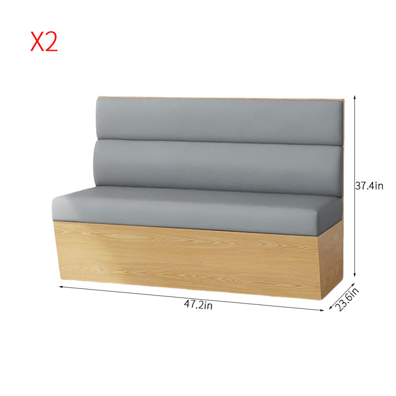 Simple et élégant banc de restaurant en similicuir