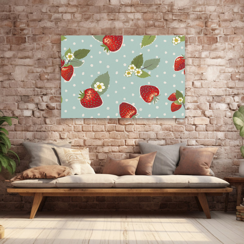 «Sweet Life Step 04 - Berries Blossoms Blue Buds Art», H 40 po x l 60 po
