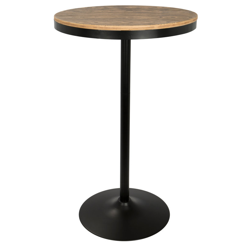 Table de salle à manger Adjus, Brun / Noir
