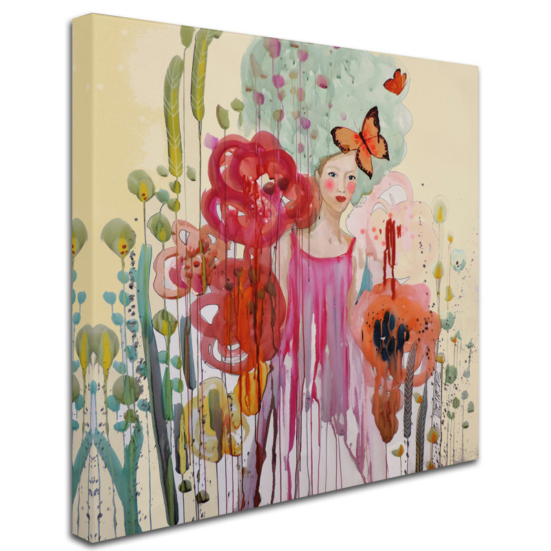 Breagh 'Les Temps Presents' Print on Wrapped Canvas, 18" H x 18" W