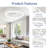  20" Modern White Flush Mount Ceiling Fan with Adjustable Led Light for Bedrooms & Small Spaces-377018252