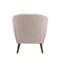 Chaise d'appoint rembourrée en lin avec repose-pieds en bois d'hévéa Arlaith-490469270