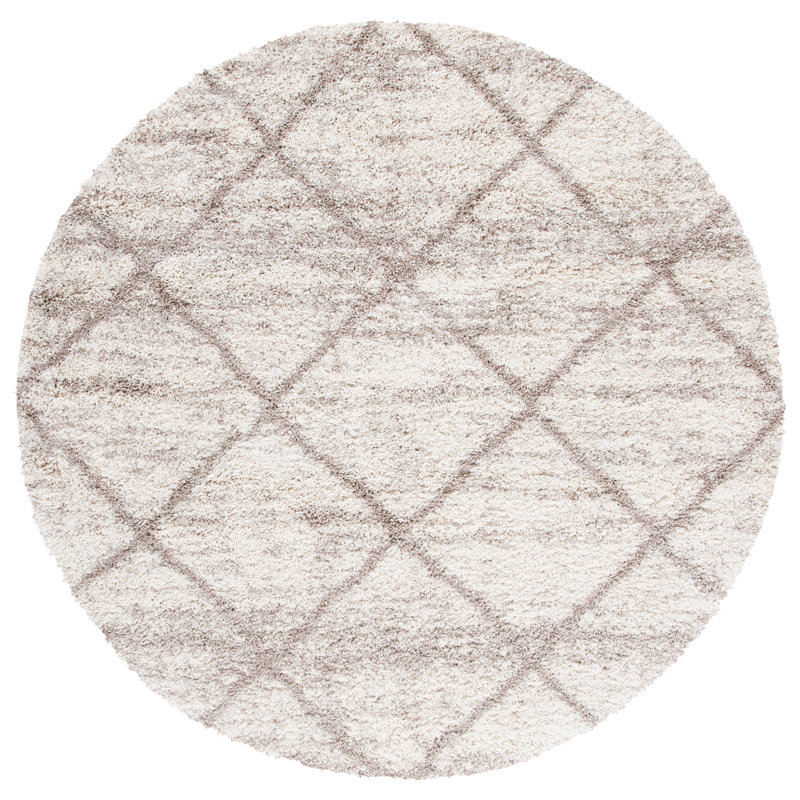 Goin Performance Geometric Rug, Round 5'3"