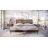 Georgina Solid Wood Platform Bed Frame with Headboard, Mid Century Geometric Pattern-1920968786-1929043789