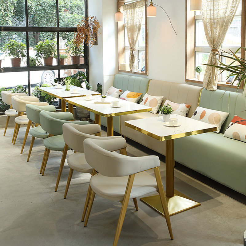 Banc rembourré en similicuir Casual, Vert clair