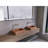 19.7" Rectangular Modern Concrete Vessel Bathroom Sink, Brick Red