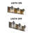 23" 3-Light Farmhouse Faux Wood Grain Dimmable Vanity Light with Seeded Glass for Bathroom & Mirror-887759153-875365686