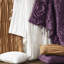 2 pièces d'édredon mauve simple / simple TG, en microfibre au design romantique, en microfibre brossée prélavée à la chaleur semblable à celle des nuages, avec motif à utiliser et attaches délicates, lavable à la machine, standard 100-126015695-126015691