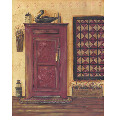 " Old Red Pie Safe " by Pam Britton