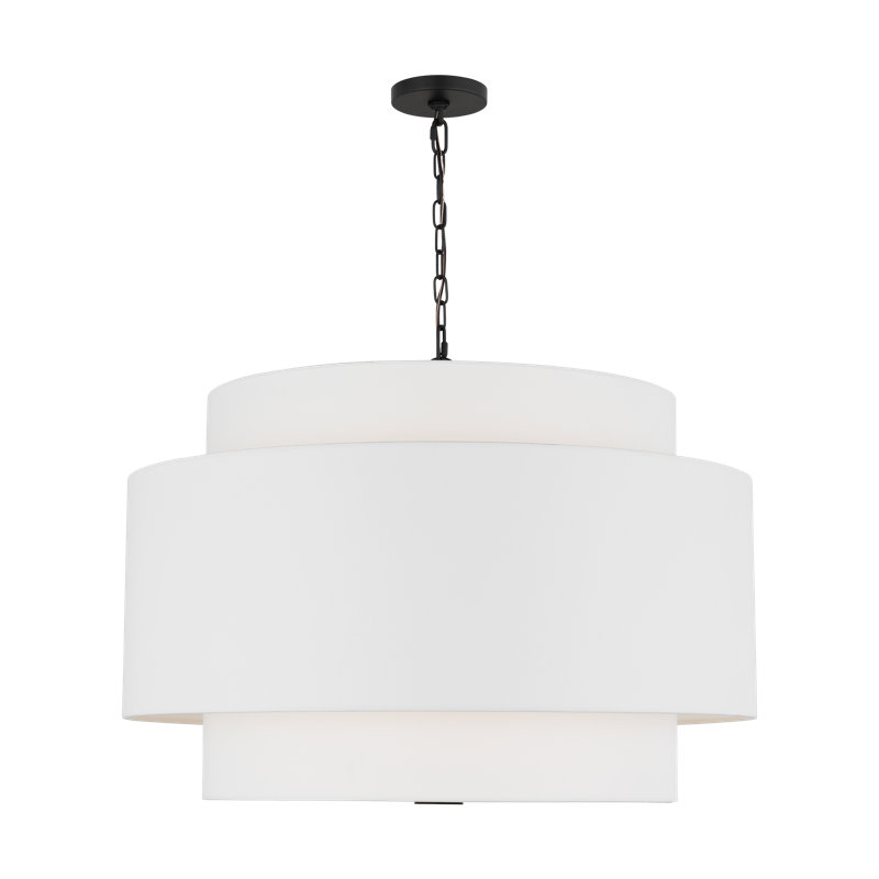 Sawyer Pendant, 27.38" H x 15" W x 15" D, 1, Blonde/Burnished Brass