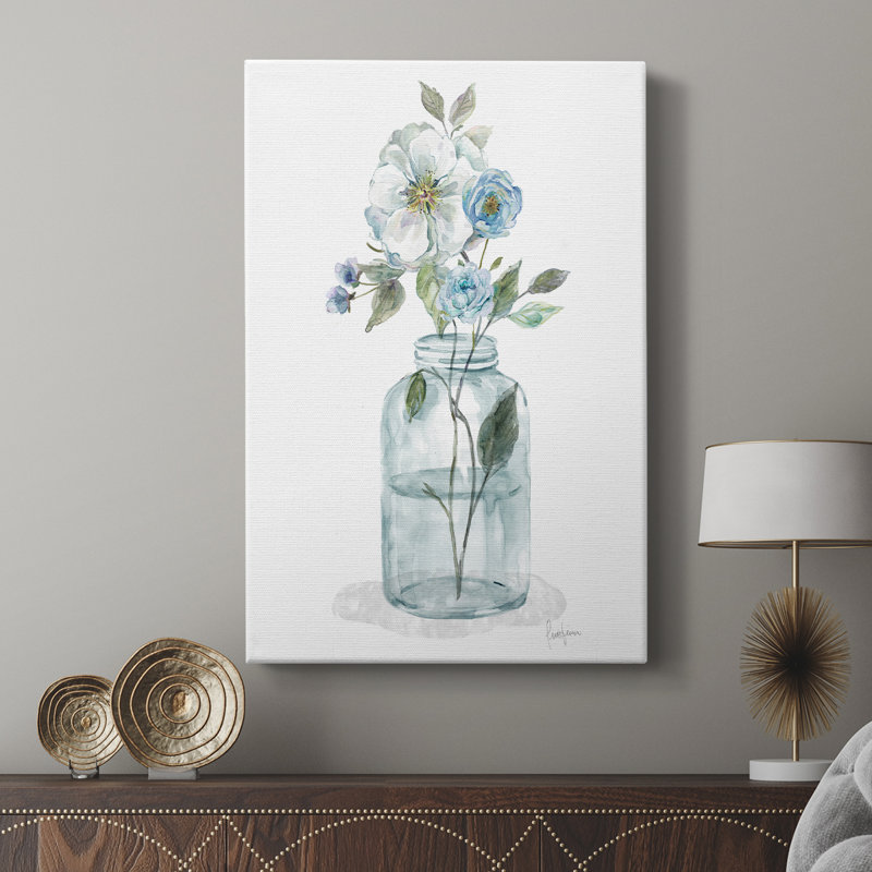 Mason Jar Blues II - Cavas enveloppés de galerie, H 12 po x l 8 po