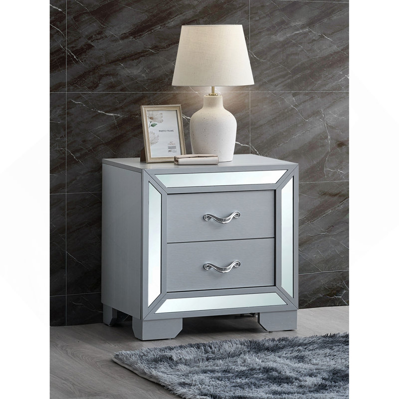 Table de chevet, argent