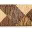 Tapis brun et beige à carreaux délavés-107120073