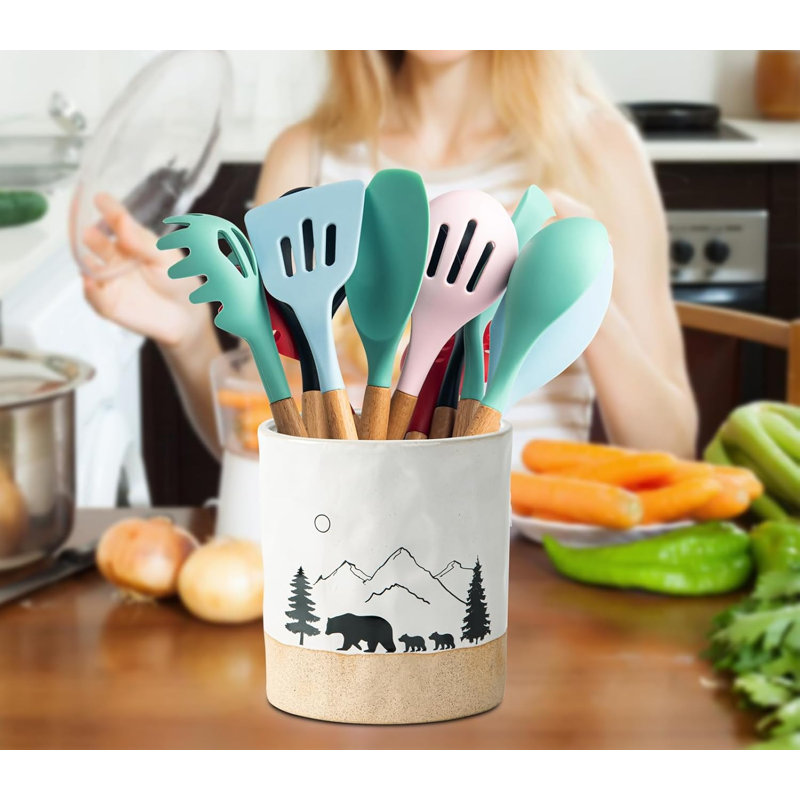 Bear Ceramic Kitchen Countertop Tableware